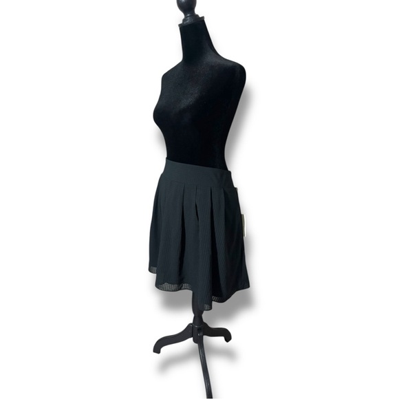 A New Day NWT XL Ebony Fully Lined High Wide Waistband Fit and Flare Mini Skirt - Picture 4 of 15